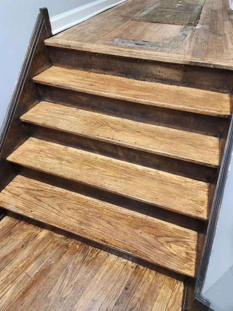 After: building stairwell cleaning